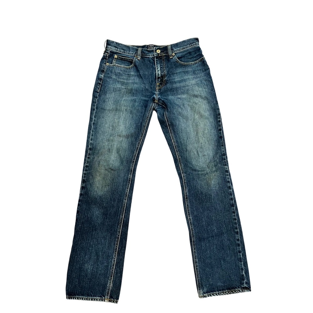 J.Crew The Sutton Jeans Women Blue Dark Wash Straight Leg Denim 32